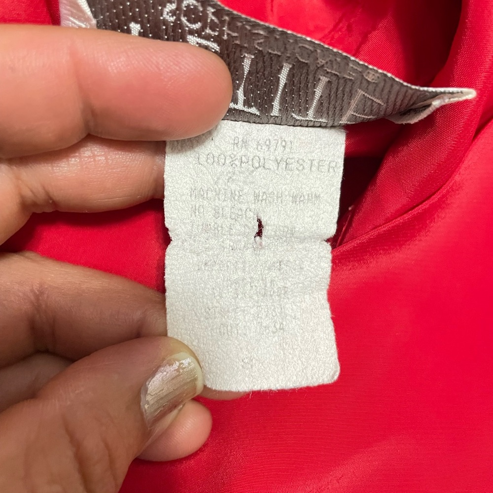🚨CLEARENCE SALE 3x10🚨PETITE SOPHISTICATE VINTAGE RED BLOUSE - Picture 6 of 8